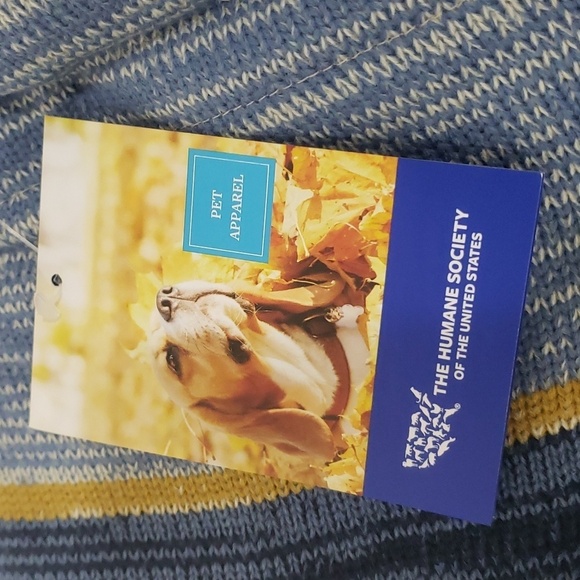 1385- The Humane Society Of The United States  Dog Apparel Sweater Size L NWT - Picture 5 of 10